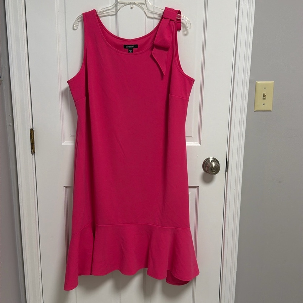 Women’s pink summer dress.